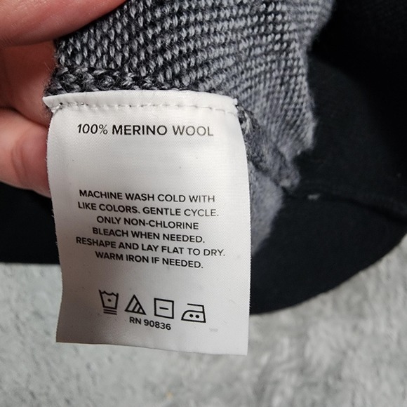 Brooks Brothers Sweater Mens XL Gray Half Zip Mock Neck Merino Wool Prologis - Picture 9 of 14